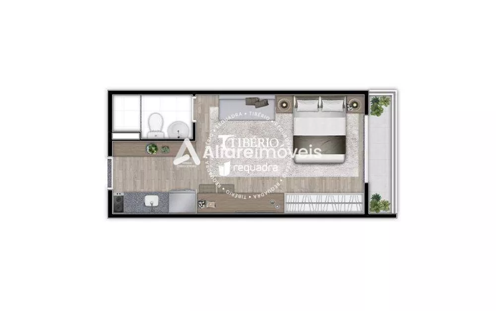Apartamento, 1 quarto, 28 m² - Foto 2