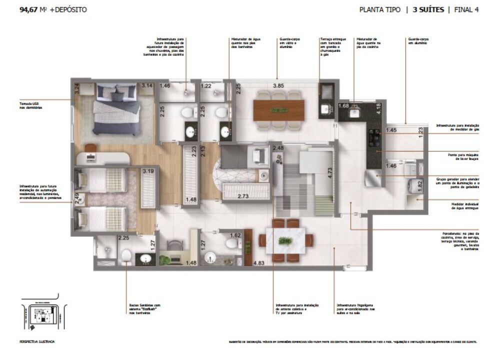 Apartamento, 3 quartos, 95 m² - Foto 21
