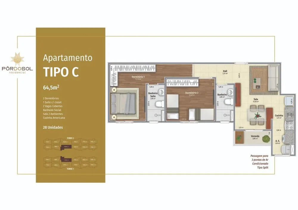 Apartamento, 2 quartos, 55 m² - Foto 8