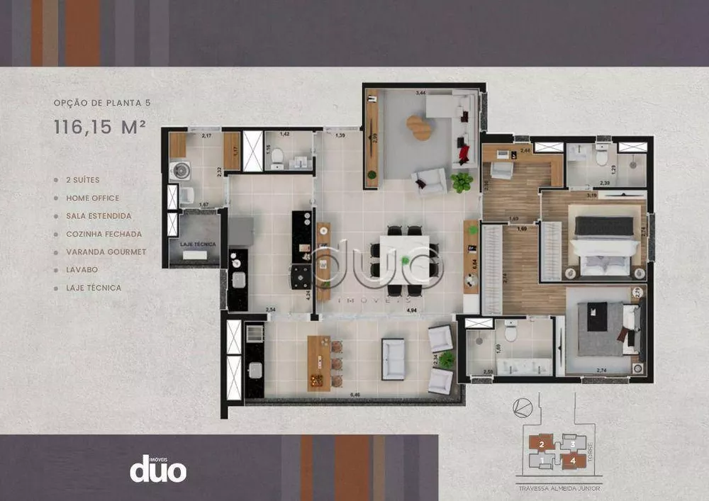 Apartamento, 3 quartos, 116 m² - Foto 36