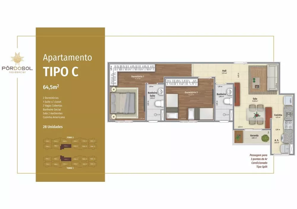 Apartamento, 2 quartos, 55 m² - Foto 5