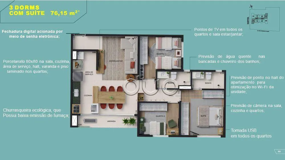 Apartamento, 2 quartos, 76 m² - Foto 37