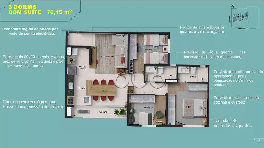 Apartamento, 3 quartos, 79 m² - Foto 6