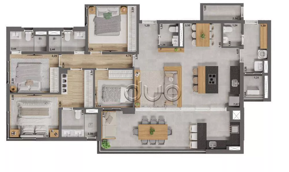 Apartamento, 4 quartos, 147 m² - Foto 4