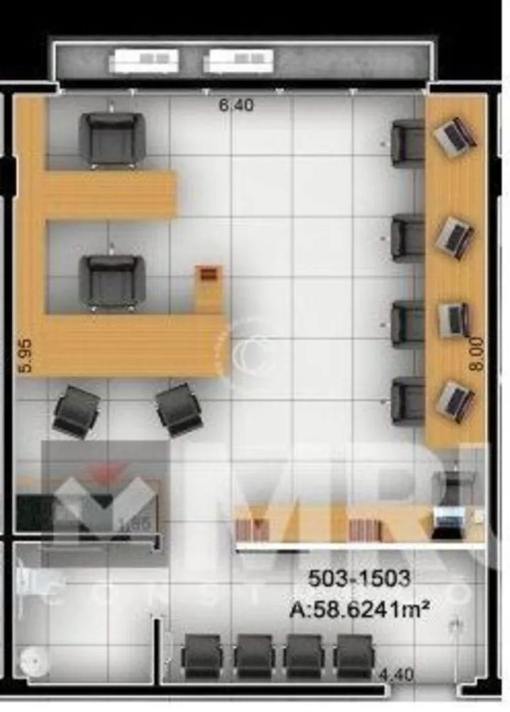 Sala-Conjunto, 58 m² - Foto 2