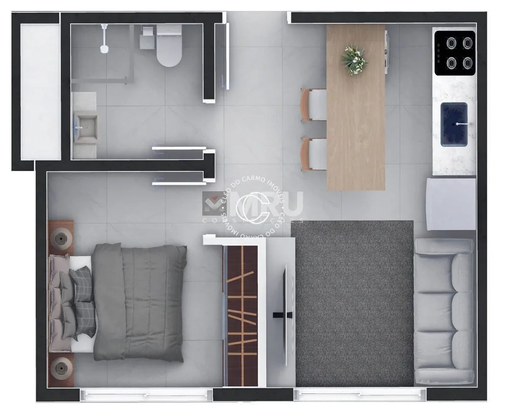 Apartamento, 1 quarto, 32 m² - Foto 2