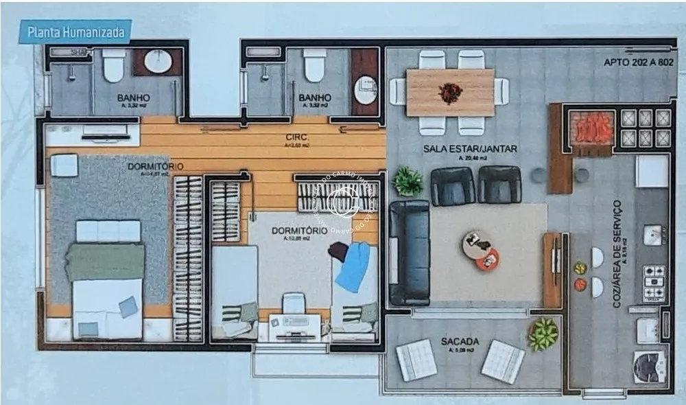 Apartamento, 2 quartos, 82 m² - Foto 2
