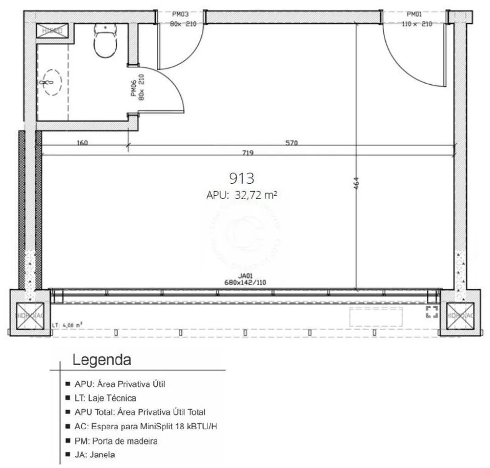 Sala-Conjunto, 42 m² - Foto 2