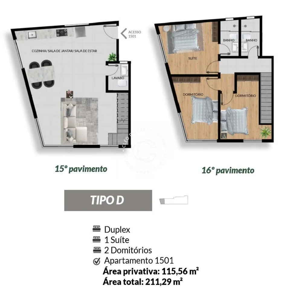 Apartamento, 3 quartos, 115 m² - Foto 3