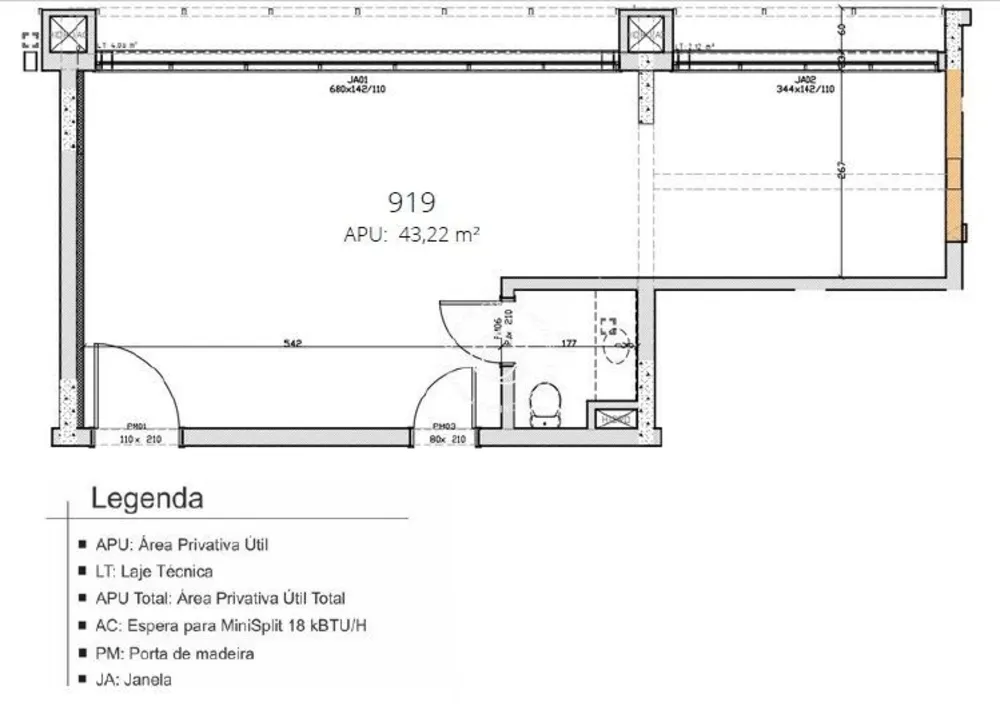 Sala-Conjunto, 58 m² - Foto 2