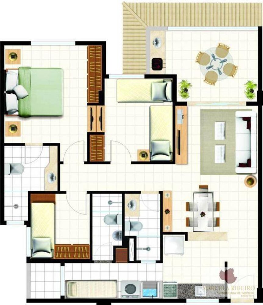 Apartamento, 3 quartos, 76 m² - Foto 1