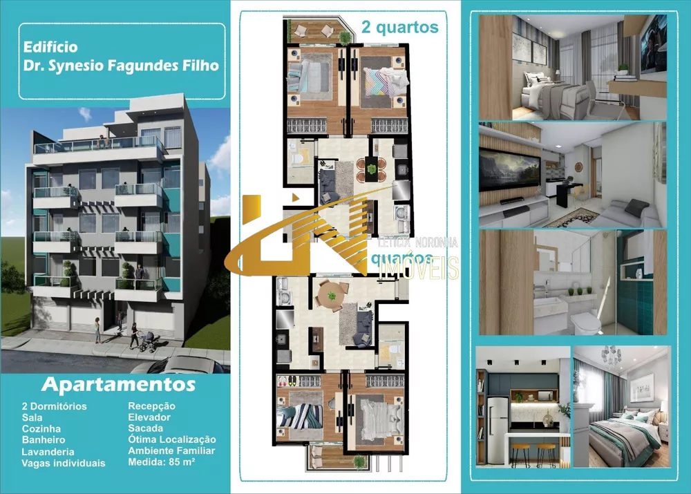 Apartamento à venda com 2 quartos, 70m² - Foto 2