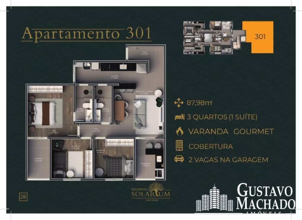 Apartamento, 3 quartos, 98 m² - Foto 23