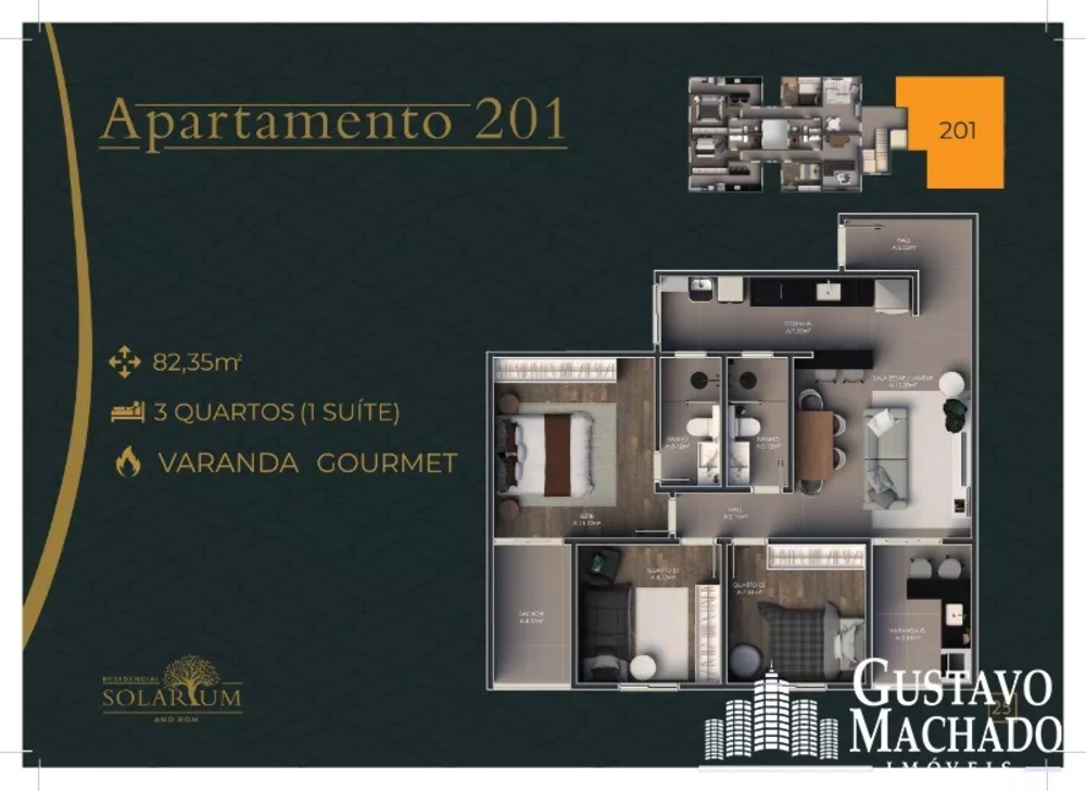 Apartamento, 3 quartos, 98 m² - Foto 12