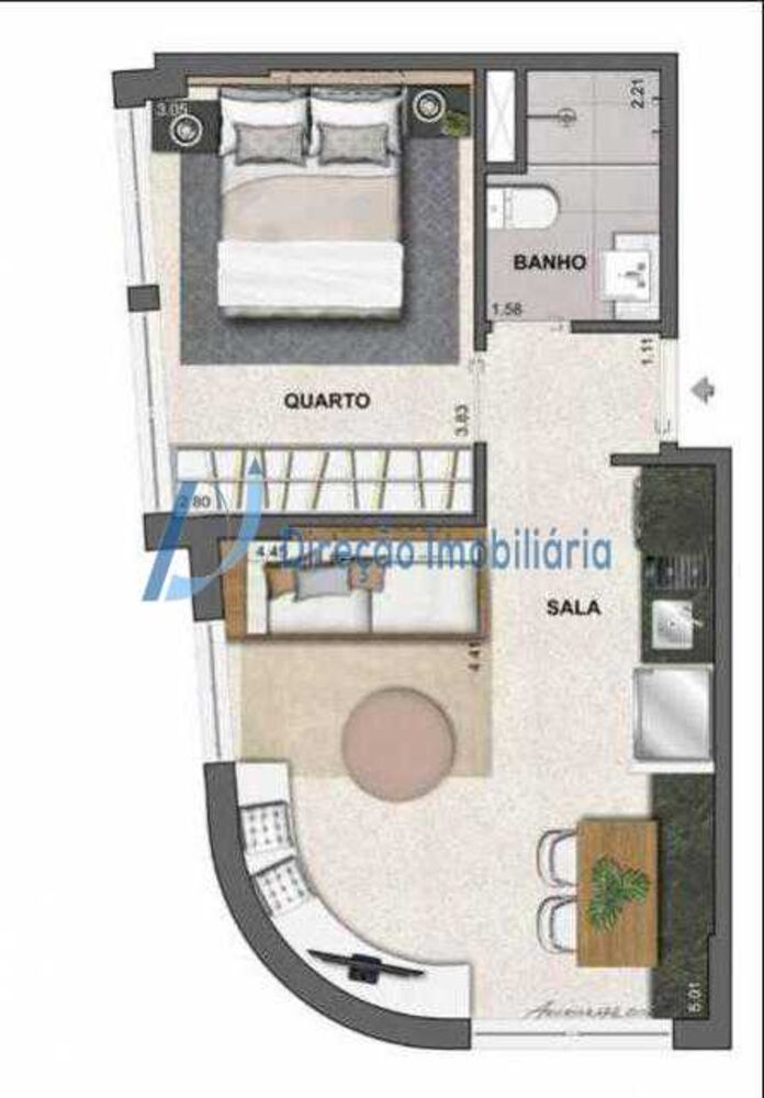 Apartamento, 1 quarto, 36 m² - Foto 4