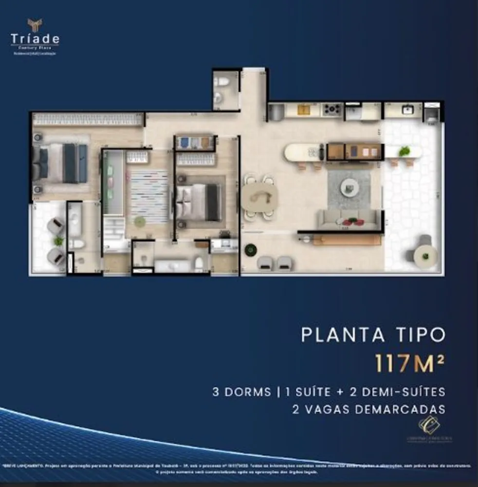 Apartamento, 3 quartos, 81 m² - Foto 3