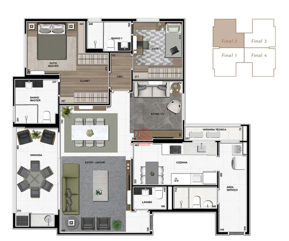 Apartamento, 3 quartos, 126 m² - Foto 19