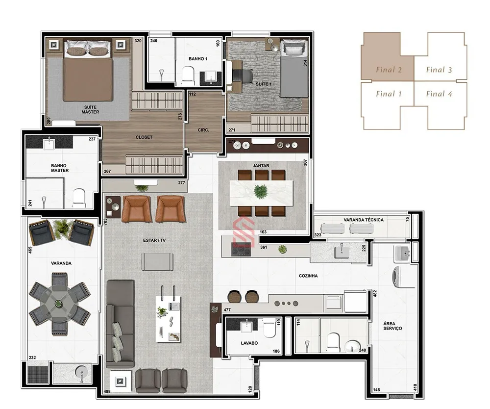 Apartamento, 3 quartos, 126 m² - Foto 18