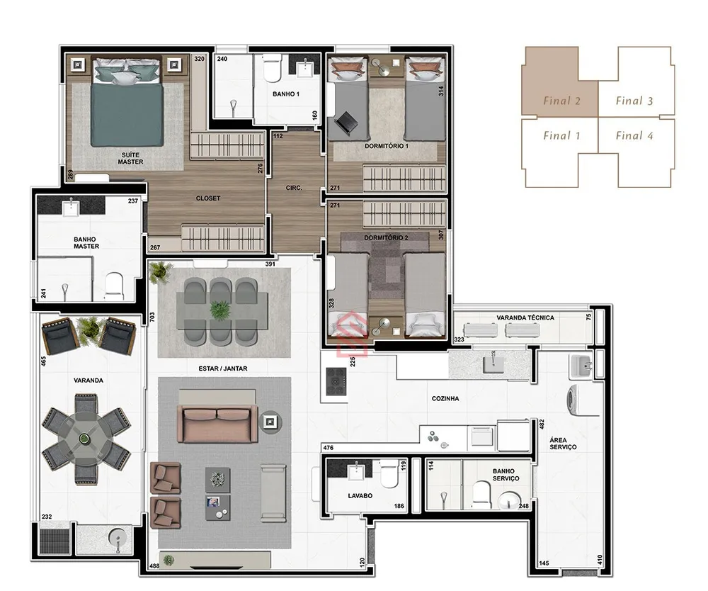 Apartamento, 3 quartos, 126 m² - Foto 17