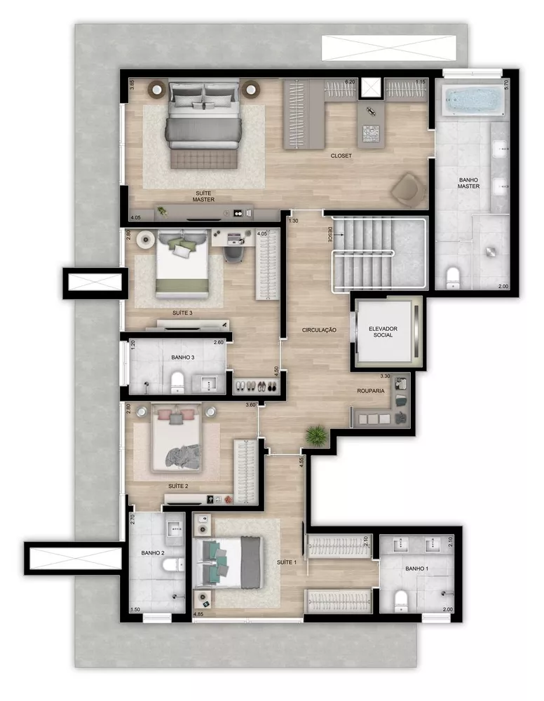 Cobertura, 4 quartos, 330 m² - Foto 26