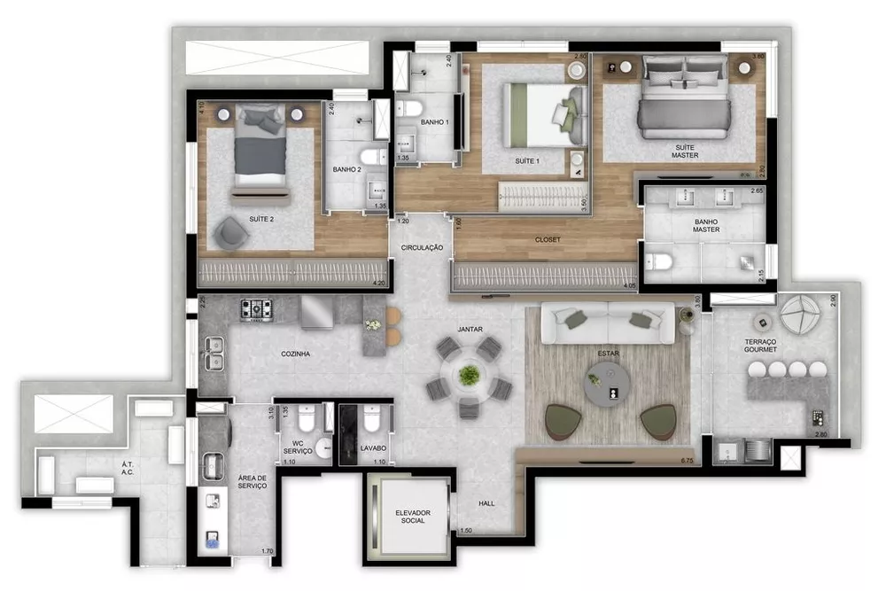 Cobertura, 4 quartos, 330 m² - Foto 35
