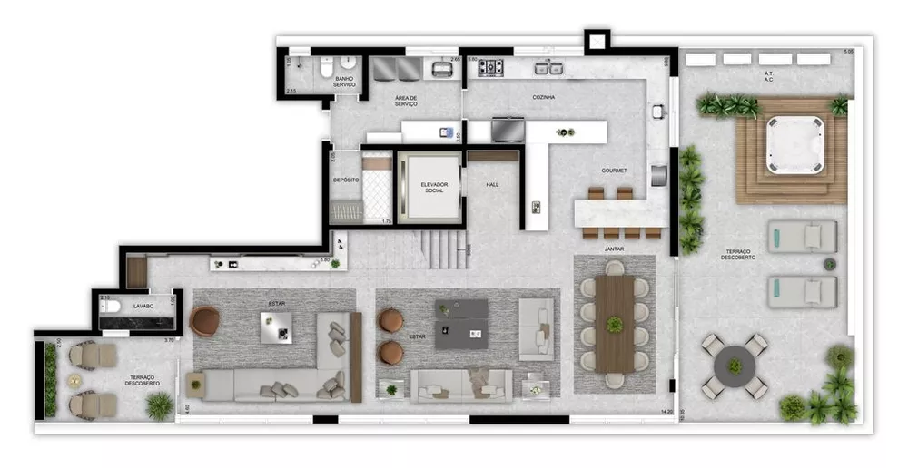 Cobertura, 4 quartos, 330 m² - Foto 41