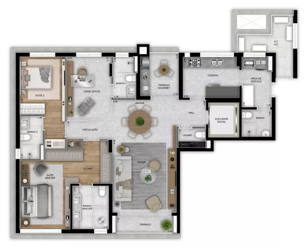 Cobertura, 4 quartos, 330 m² - Foto 22