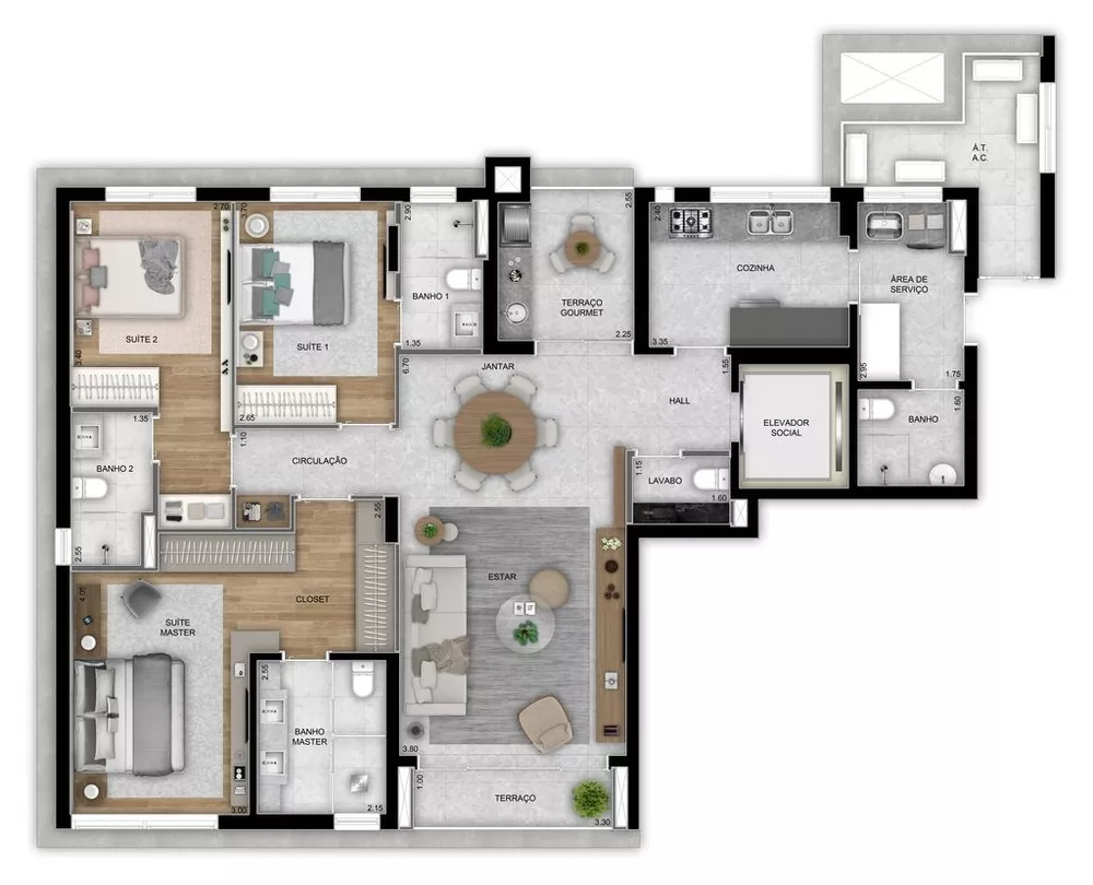 Cobertura, 4 quartos, 330 m² - Foto 42