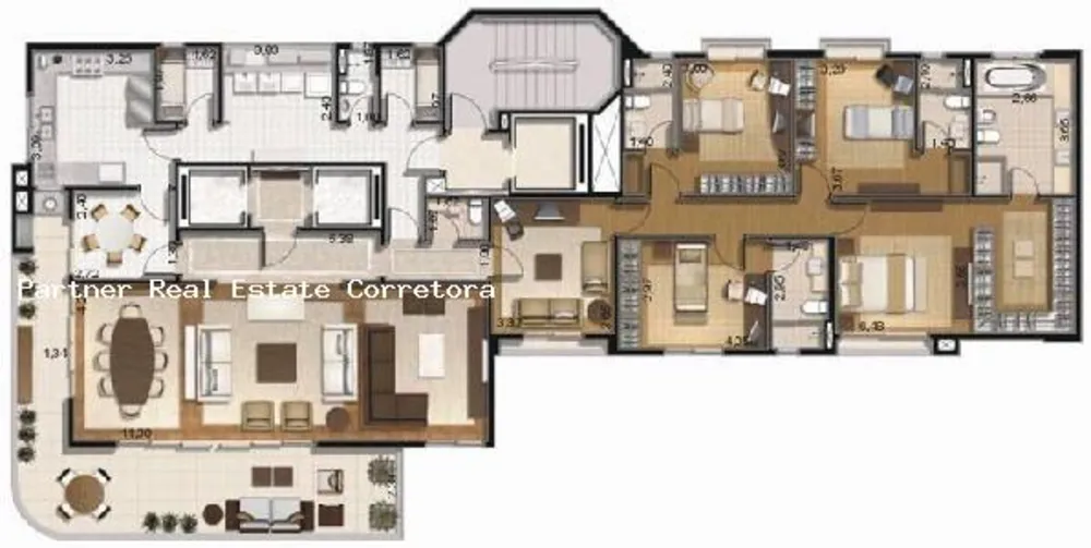 Apartamento, 4 quartos, 278 m² - Foto 2