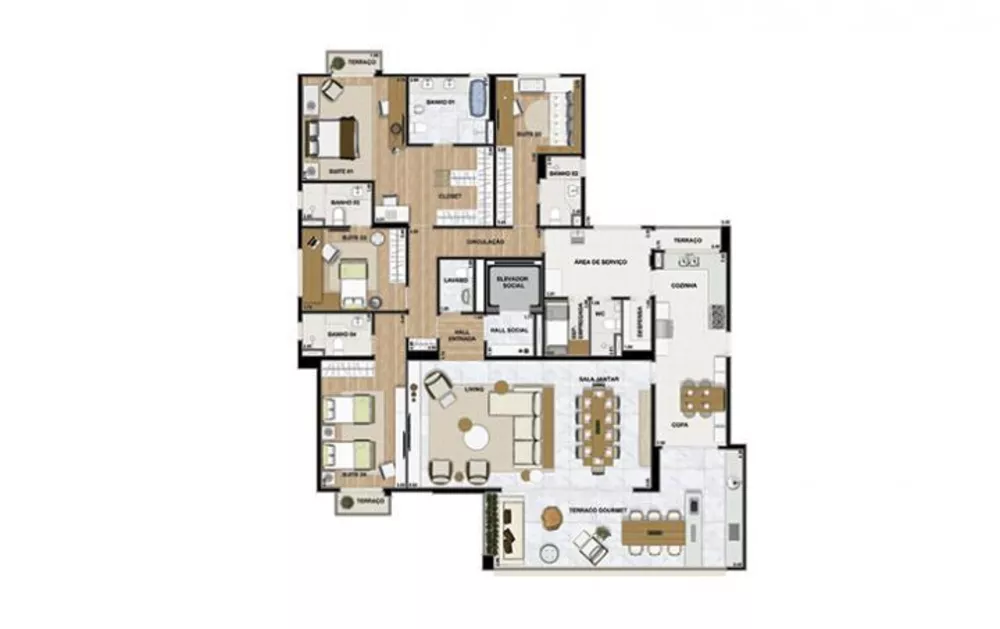 Apartamento à venda com 4 quartos, 246m² - Foto 10