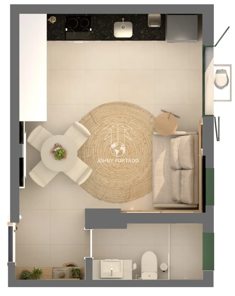 Apartamento, 1 quarto, 26 m² - Foto 2