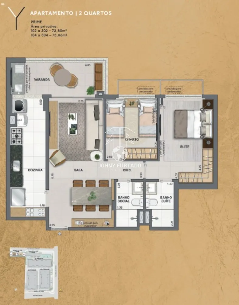 Apartamento, 2 quartos, 74 m² - Foto 21