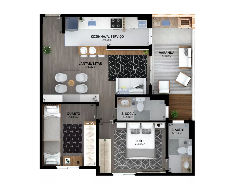 Apartamento à venda com 2 quartos, 47m² - Foto 6