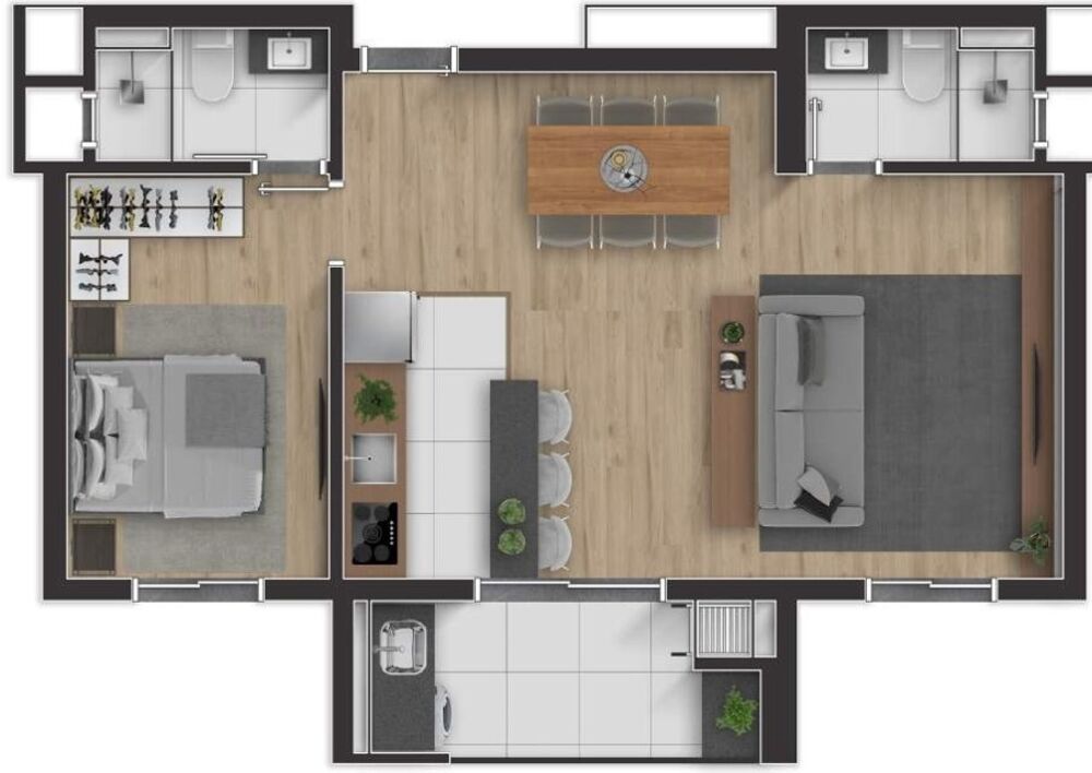 Apartamento à venda com 1 quarto, 36m² - Foto 11