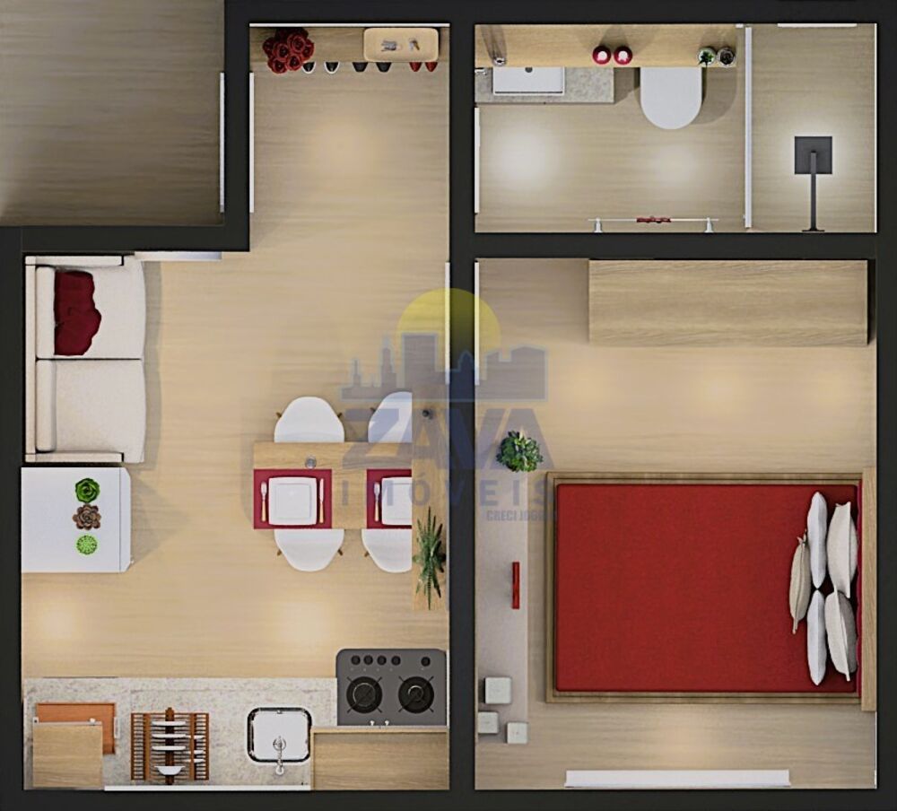 Apartamento à venda com 1 quarto, 23m² - Foto 9