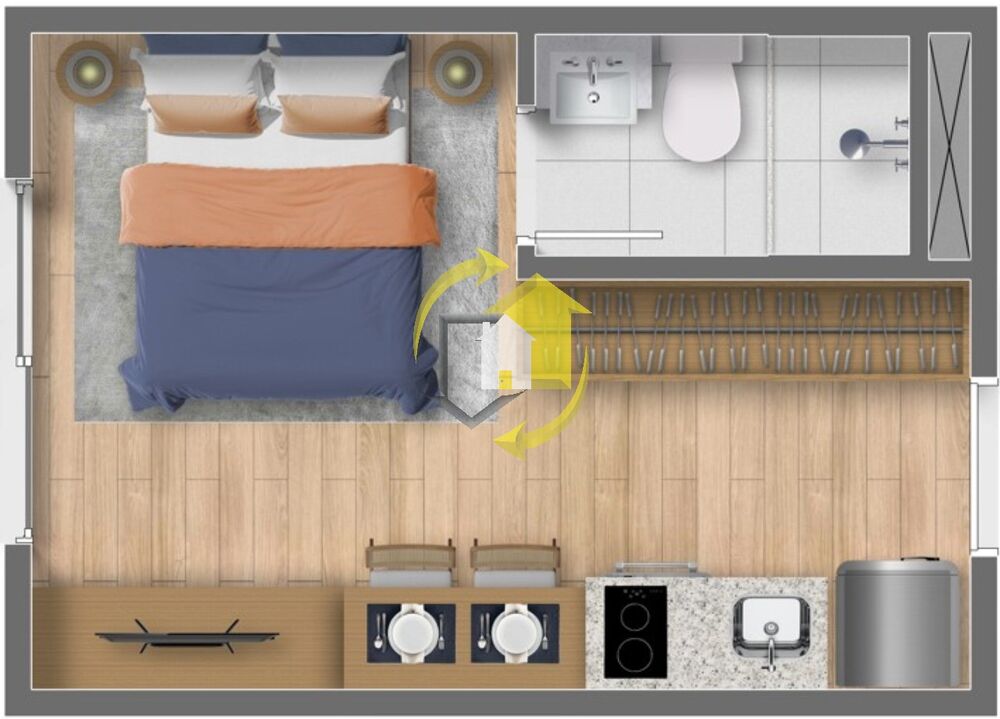 Apartamento, 1 quarto, 17 m² - Foto 6