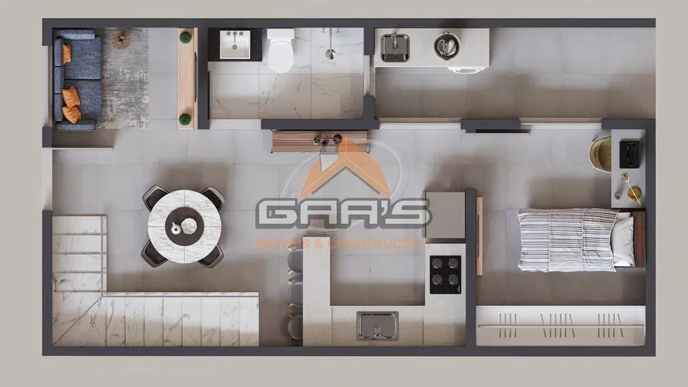 Sobrado, 2 quartos, 64 m² - Foto 4