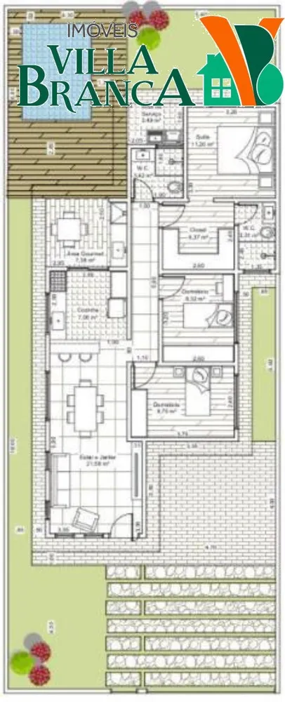 Casa, 3 quartos - Foto 2
