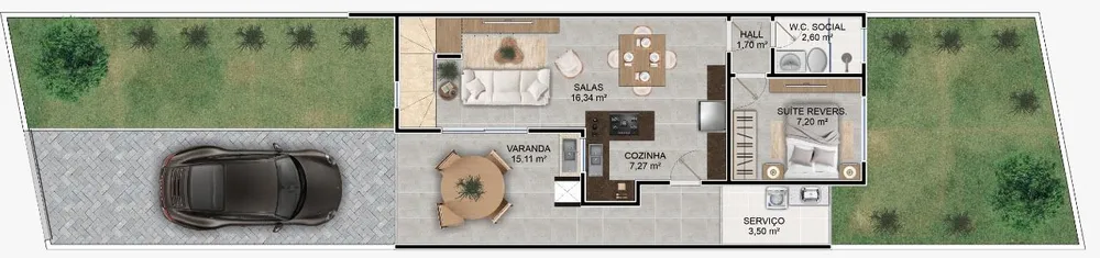 Casa, 4 quartos, 110 m² - Foto 3