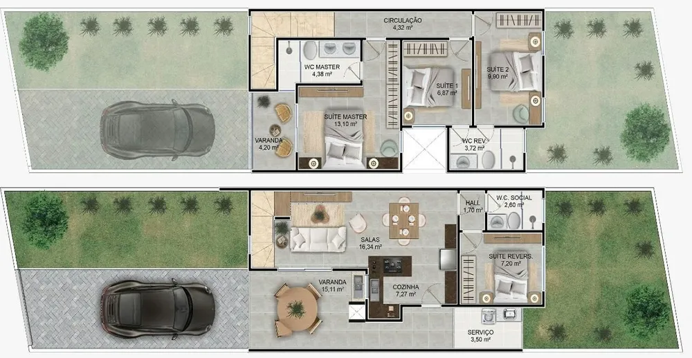 Casa, 4 quartos, 110 m² - Foto 2