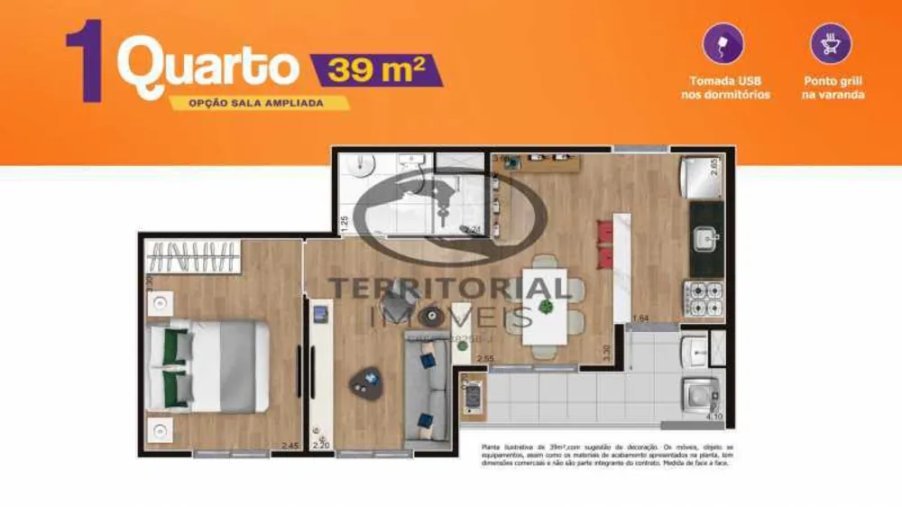 Apartamento, 2 quartos, 38 m² - Foto 1
