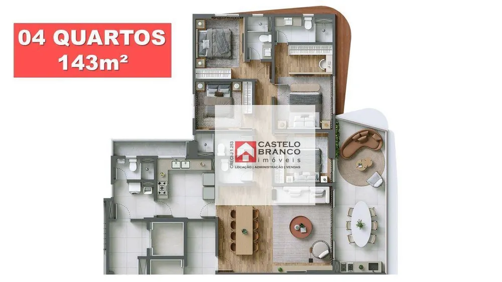 Apartamento, 4 quartos, 143 m² - Foto 17