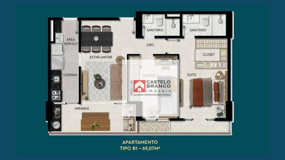 Apartamento, 2 quartos, 65 m² - Foto 17