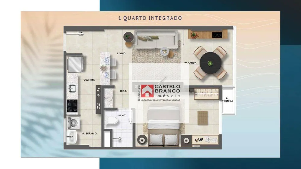 Apartamento, 1 quarto, 42 m² - Foto 9