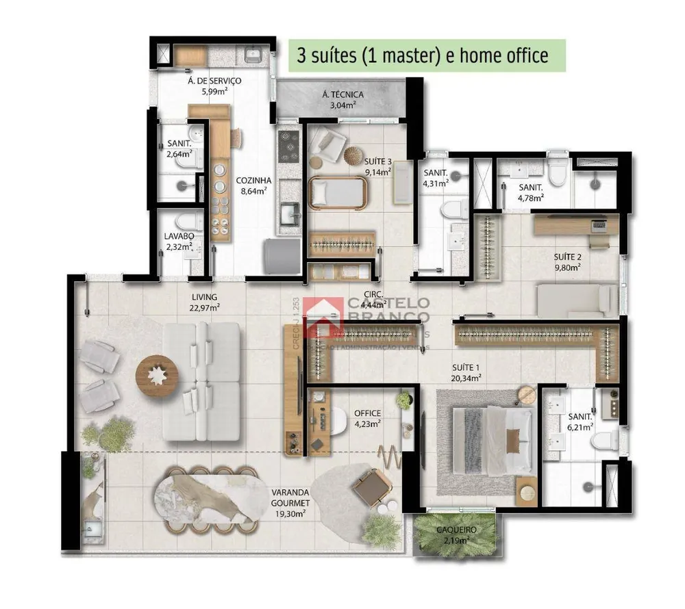 Apartamento, 4 quartos, 130 m² - Foto 15
