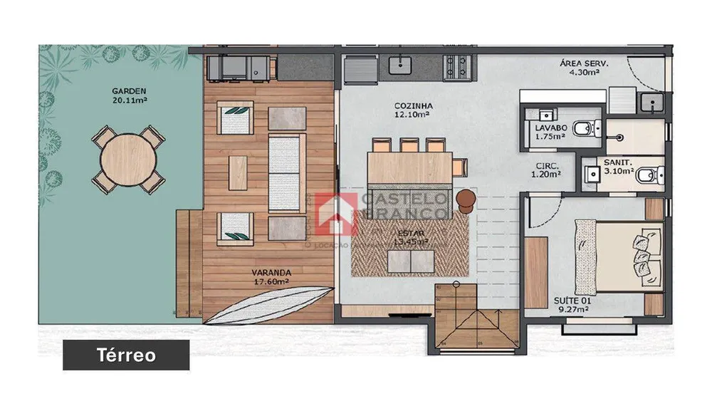 Casa de Condomínio, 2 quartos - Foto 7