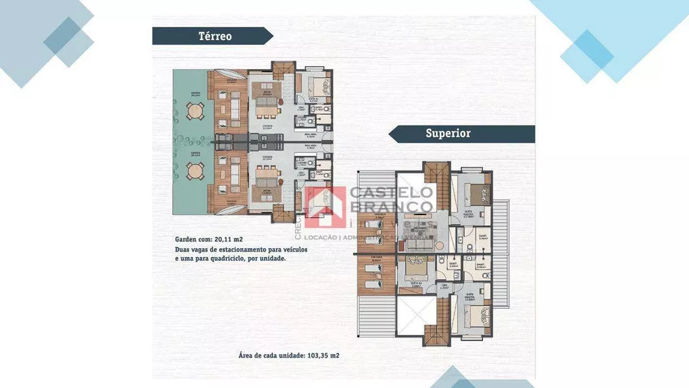 Casa de Condomínio, 3 quartos - Foto 2