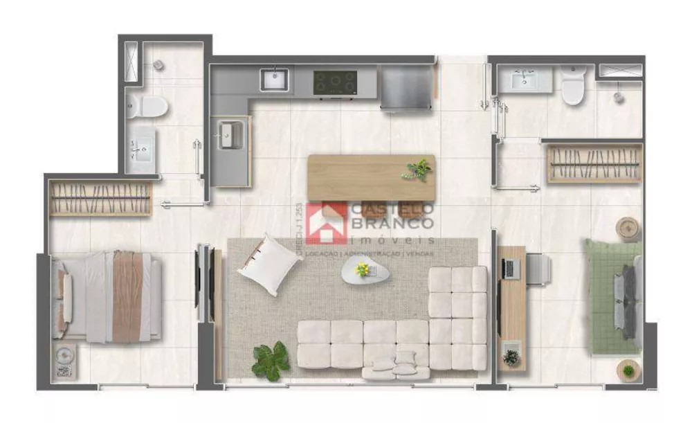 Apartamento, 2 quartos, 46 m² - Foto 8