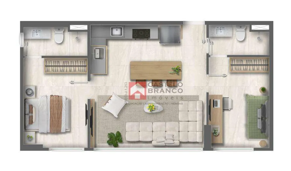 Apartamento, 2 quartos, 46 m² - Foto 5