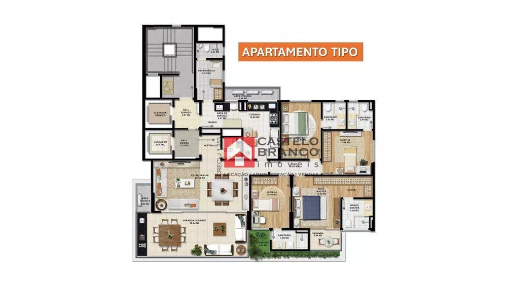 Apartamento, 4 quartos, 174 m² - Foto 4
